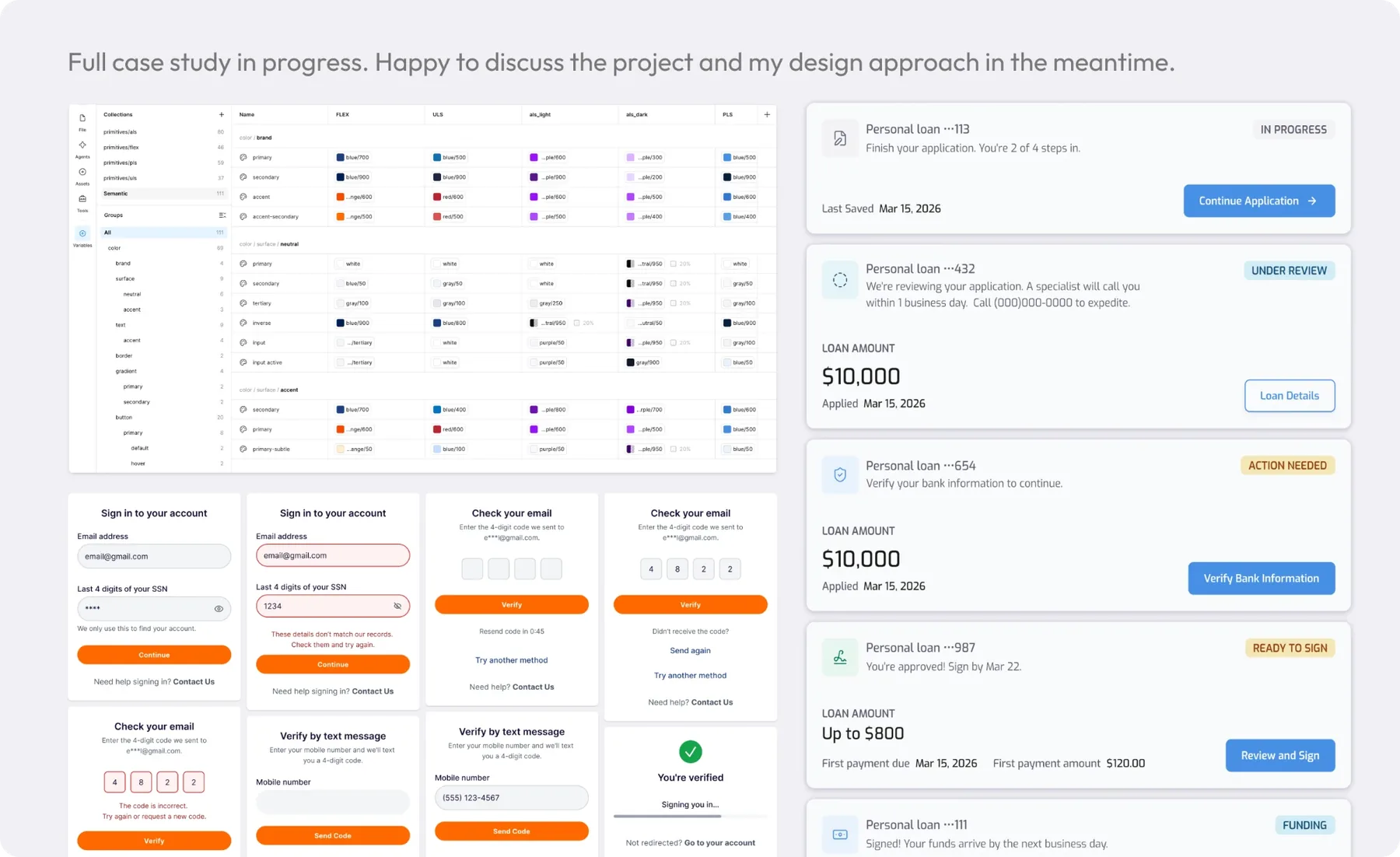 Financial Services Portal project screenshot