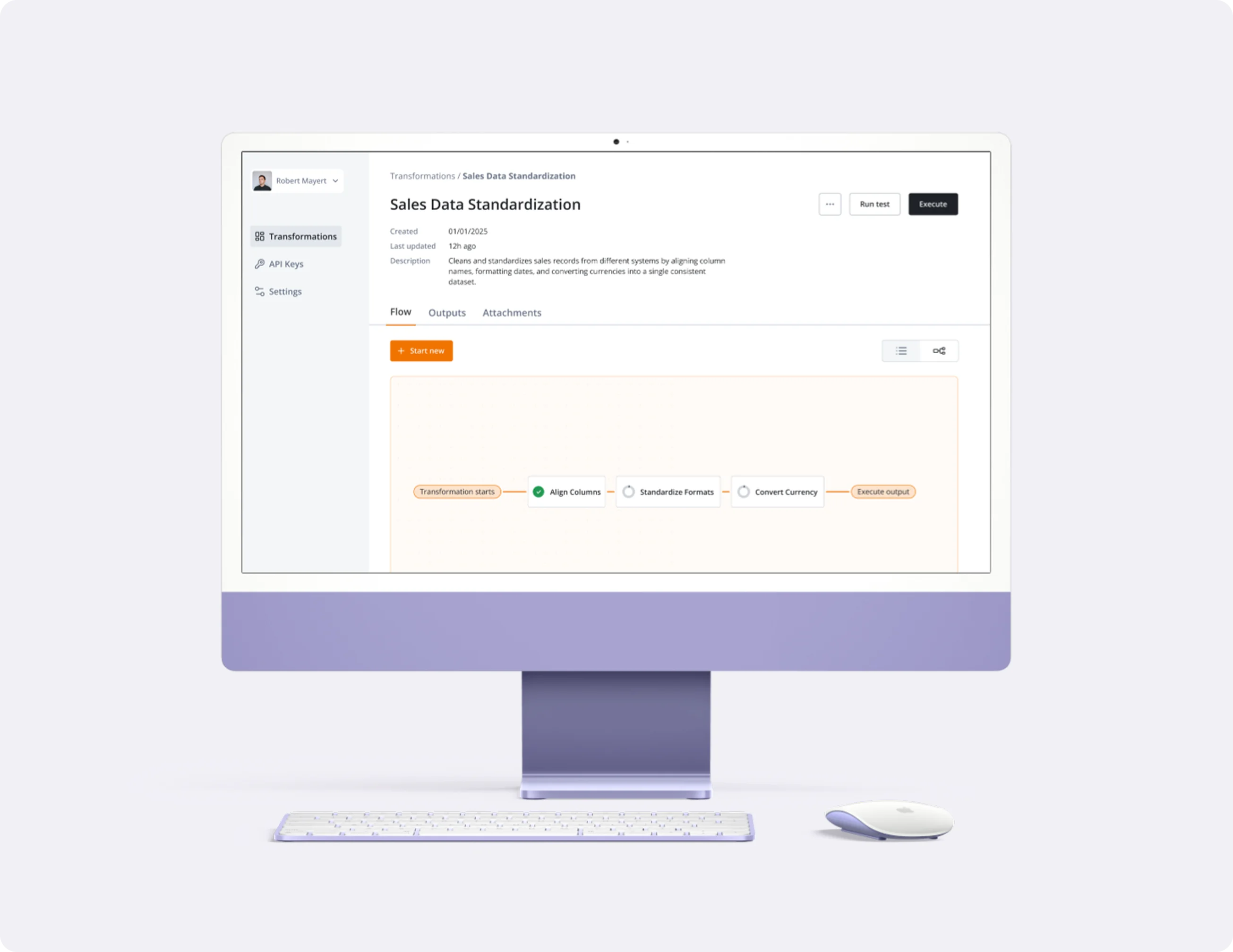 Roboshift product on iMac