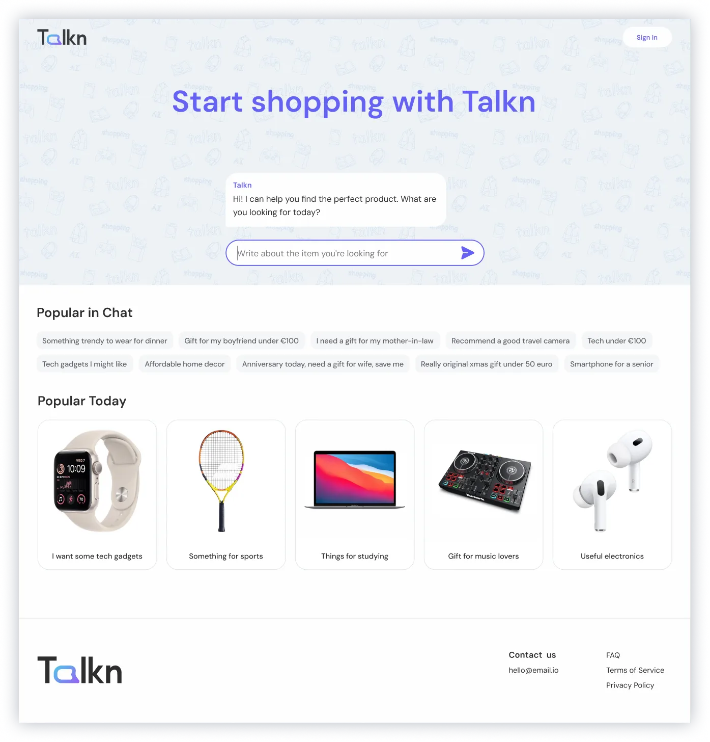 Final entry experience design