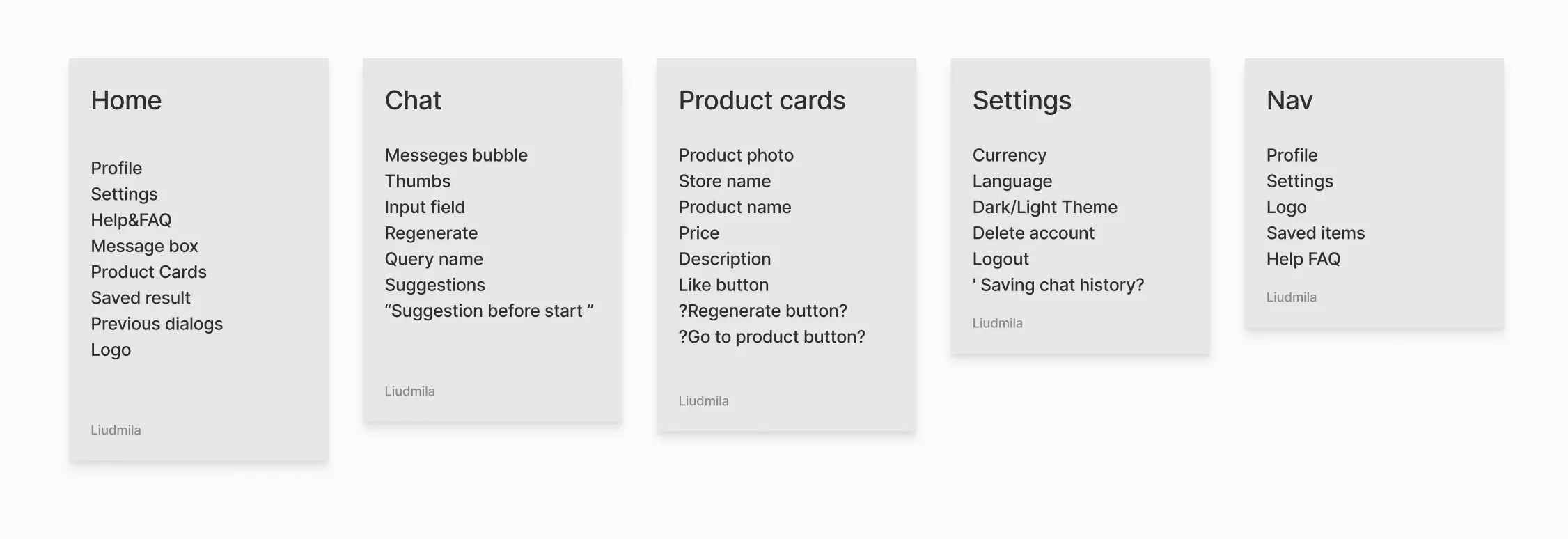 Competitor chat interfaces