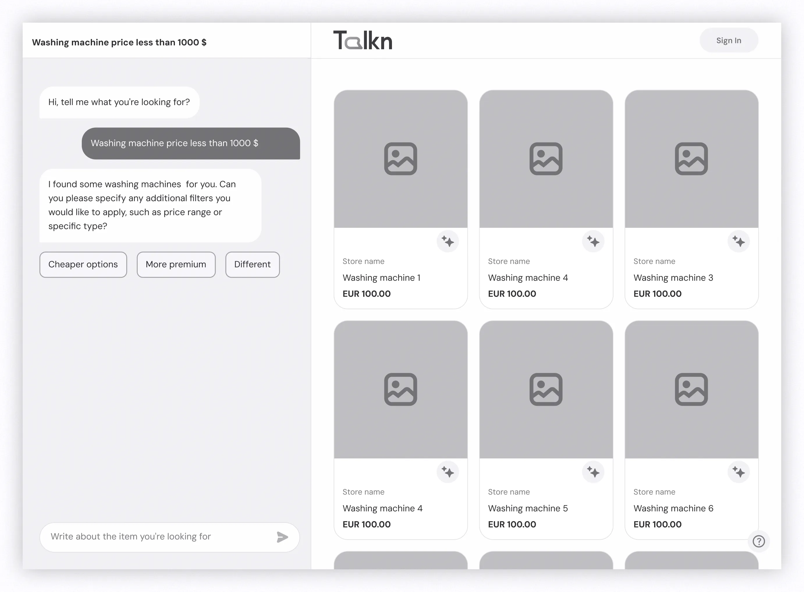 Low-fidelity prototype testing